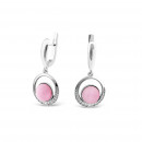 Серьги с розовым улекситом 711 1