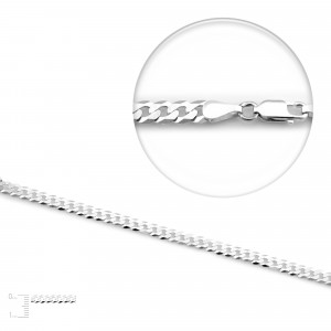 Серебряная цепь PD 100 Rod