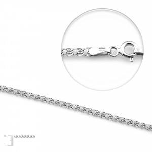 Серебряная цепь LOVE 40 Rod