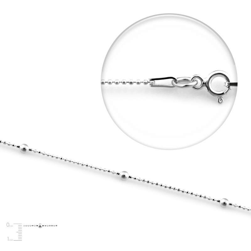 Серебряная цепь KULKI+K3 100 rod