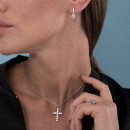 Серьги с белым фианитом 838 2