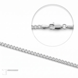 Серебряная цепь PD 80 Rod