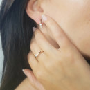 Серьги с белым фианитом 836 2