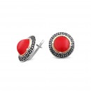 Серьги с красным кораллом 257 1