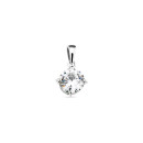 Серебряная подвеска с белым фианитом Round Brilliant 1690 1