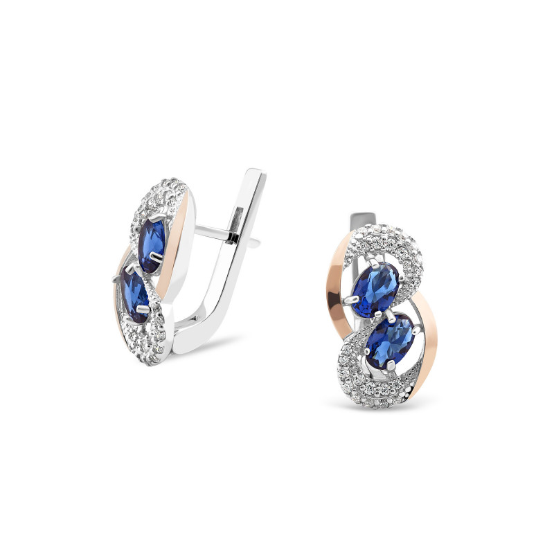 Серьги со шпинелью 725