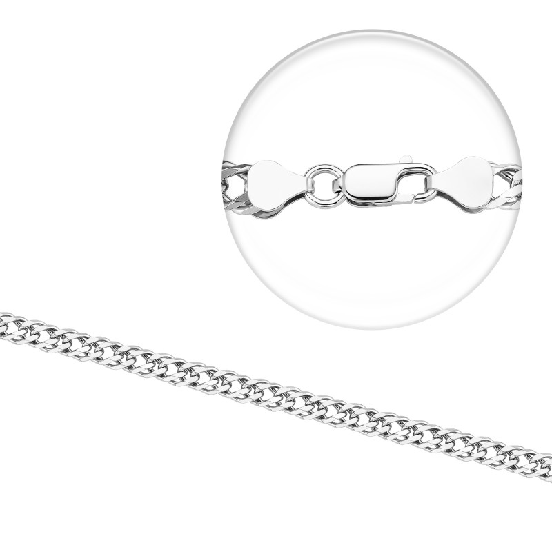 Серебряная цепочка с плетением «Спига» (Колос) SPG 60